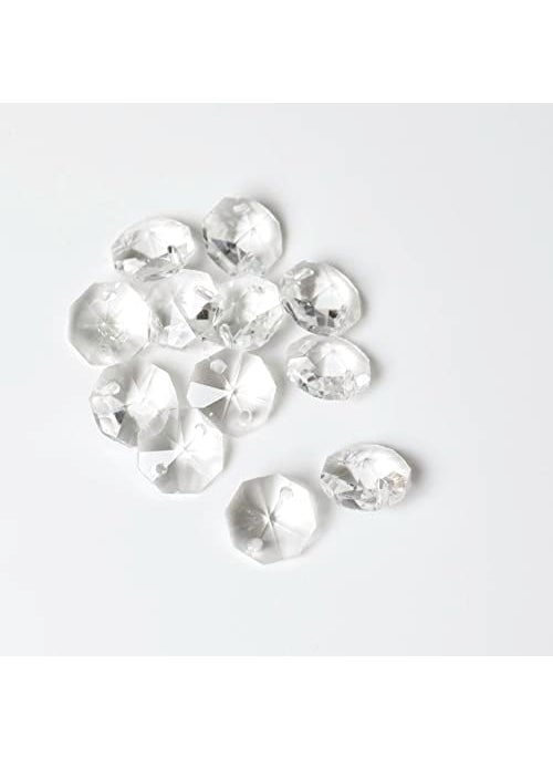 SATRA TRADERS SATRA TRADERS Glass Crsytal Clear Crystal Glass Chandelier Size 14mm 100pcs  - Image 4