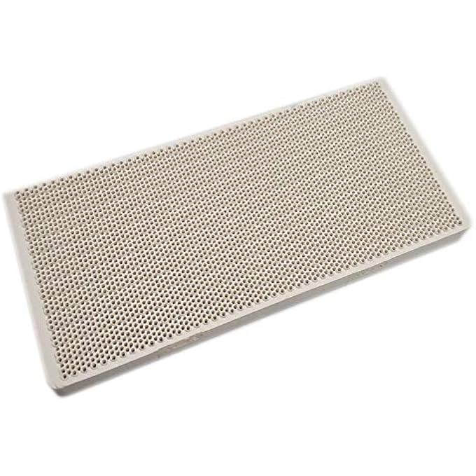 HIGH EFFECIENCY GAS HEATER PARTS BURNING CERAMIC PLATE 6.89INX2.96INX0.55IN HONEYCOMB INFRARED BURNER REPLACEMENT - Image 1