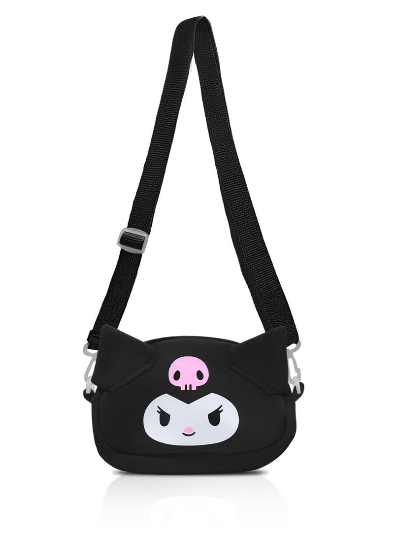 SYOSI Kawaii Kuromi My Melody Cinnamoroll Bag Cute Cartoon Wallet Anime Shoulder Bag Adjustable Shoulder Strap Everyday Casual Crossbody Bag Novetly Accessories for Girls Birthday Gift  - Image 1