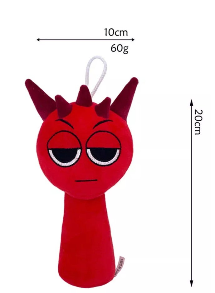 5PCS Sprunki Plush Toys, Sprunky Wenda  Gray Plushies Pillow Stuffed Animal Figure Dolls for Game Fans Gifts for Kids - Image 2