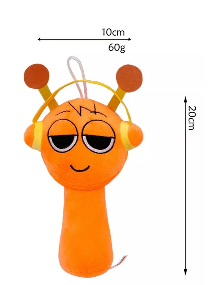 5PCS Sprunki Plush Toys, Sprunky Wenda  Gray Plushies Pillow Stuffed Animal Figure Dolls for Game Fans Gifts for Kids - Image 3