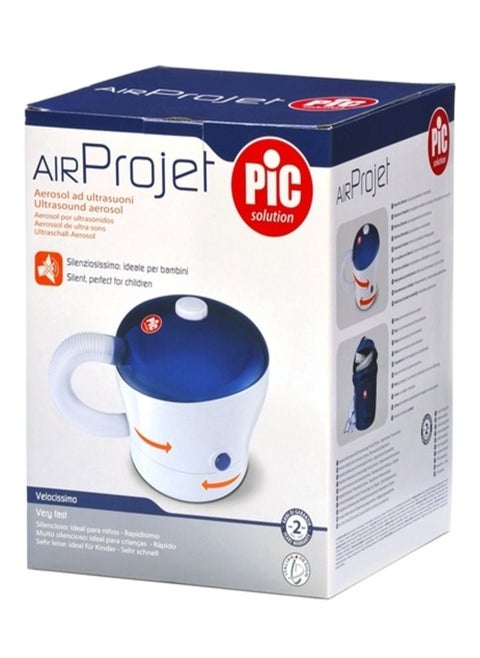 Pic air project nebuliser with modern ultrasound technology 50% faster than a compression nebulizer