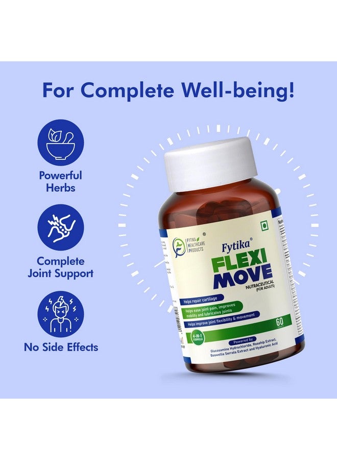 Fytika Flexi Move - Joint Support Supplement, Glucosamine, Rosehip, Boswellia Serrata, Supports Bone, Joint, Cartilage Health, For Men, Women - 480 Tablets (Pack of 8) - Image 4