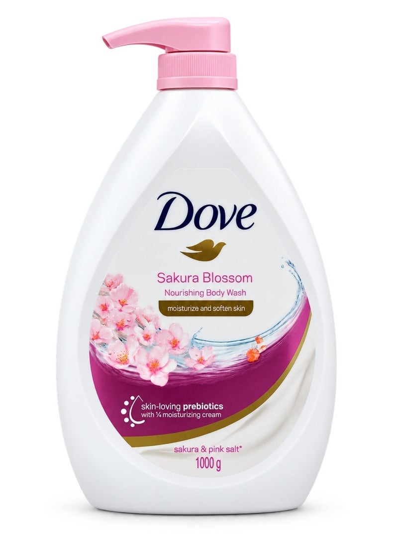 Dove Sakura Blossom Body Wash 1000g - Image 1