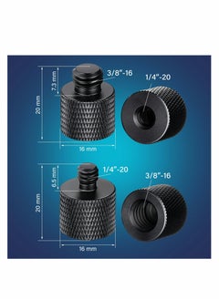 Y&D Tripod Screw Adapter, 1/4 Male to 3/8 Female and Camera Adapter for Mount Microphone Stand  - Image 2