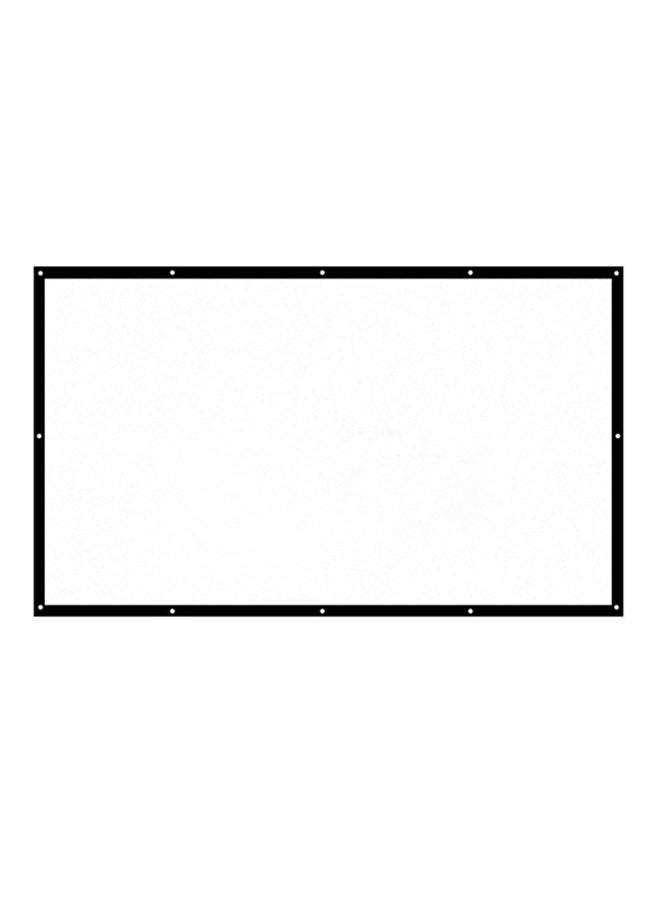 150-Inch Foldable Projector HD Screen H150 White - Image 1