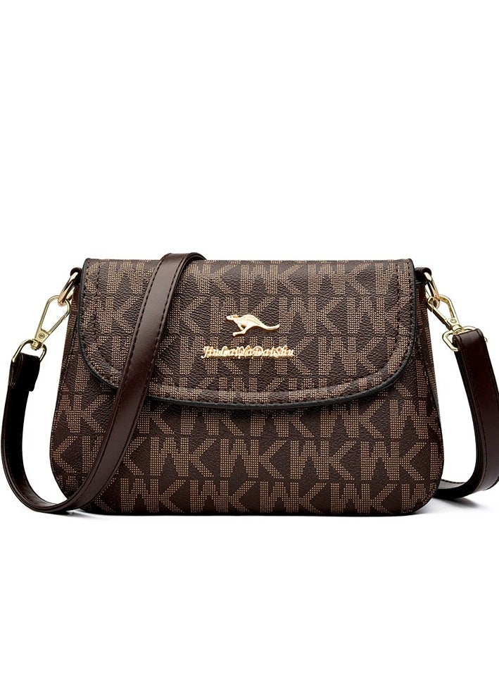 KANGAROO New Versatile Crossbody Bag With Soft Leather Shoulder Bag 