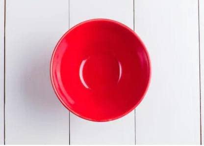 Coolkart Dinner Set 6 Plates 6 Bowls Microwave Safe Dishwasher Safe for Heating Serving for Breakfast Lunch Dinner Cherry Red - Image 5