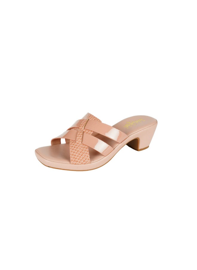 Michelle Morgan 092-2814 Michelle Morgan Ladies Block Heel Sandals 314ZD12C Pink  - Image 3