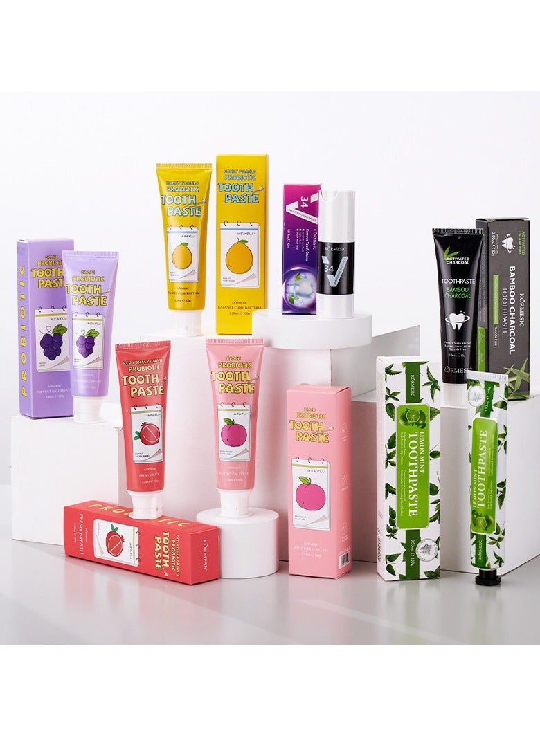 Kormesic عبوة 2 معجون أسنان بروبيوتيك جريب فروت 100 جرام - Image 5