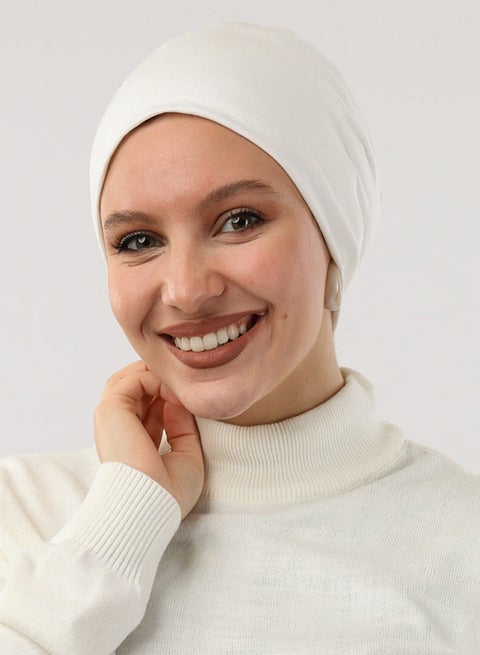 تاي شوب - بونيه بدون خيط - أوف وايت للنساء