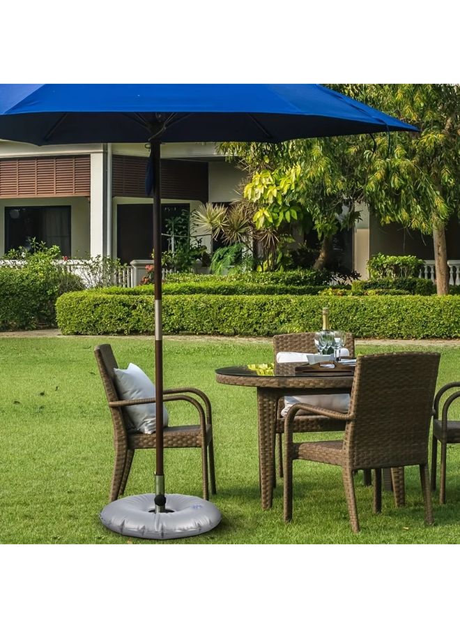 كيس ماء PVC متين للاستخدام الخارجي ذو وزن رمادي مرجح لقواعد أعلام الشاطئ وأكياس ماء المسبح مرساة محمولة - Image 2