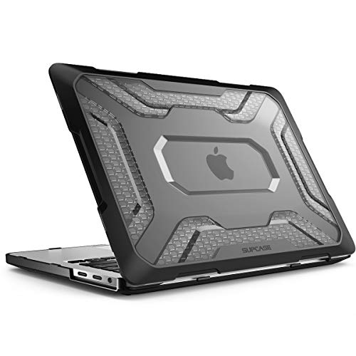 SupCase غطاء SUPCASE يونيكورن بيتل لجهاز ماك بوك برو 13 بوصة (2022-2016) M2/M1 A2338 A2251 A2289 A1706 A1708 A1989 A2159، غطاء رفيع من TPU مطاطي مع شريط اللمس وTouch ID (أسود) - Image 1