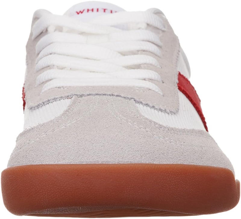 WHITIN Women's Barefoot Sneakers Casual Minimalist Zero Drop Sole Wide Toe Box Shoes Minimus Size 8 Width 8W Laces Up Brogue Outdoor Grey Red Gum 39 - Image 2