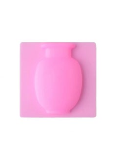 N M Z N M Z Silicone Sticky Flower Pot Wall Hanging Bottle Vase Suitable for Home Office Bathroom(15 X 15 X 2 cm) (Multi Colour, 1 pc)  - Image 1