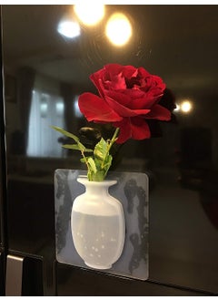 N M Z N M Z Silicone Sticky Flower Pot Wall Hanging Bottle Vase Suitable for Home Office Bathroom(15 X 15 X 2 cm) (Multi Colour, 1 pc)  - Image 4