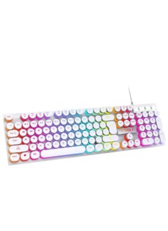 T-WOLF Mechanical Gaming Keyboard RGB Backlit Volume/Lighting Control Knob Fully Programmable 104-Keys Anti-Ghosting Wired Computer Keyboards for Office/Games,Suitable for PC/Ps4/Xbox Gamers  - Image 1