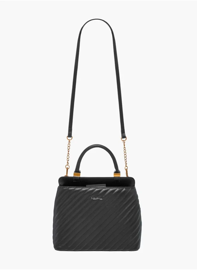 فلورا بيلا من شو إكسبرس Women Quilted Crossbody Bag with Detachable Strap and Zip Closure