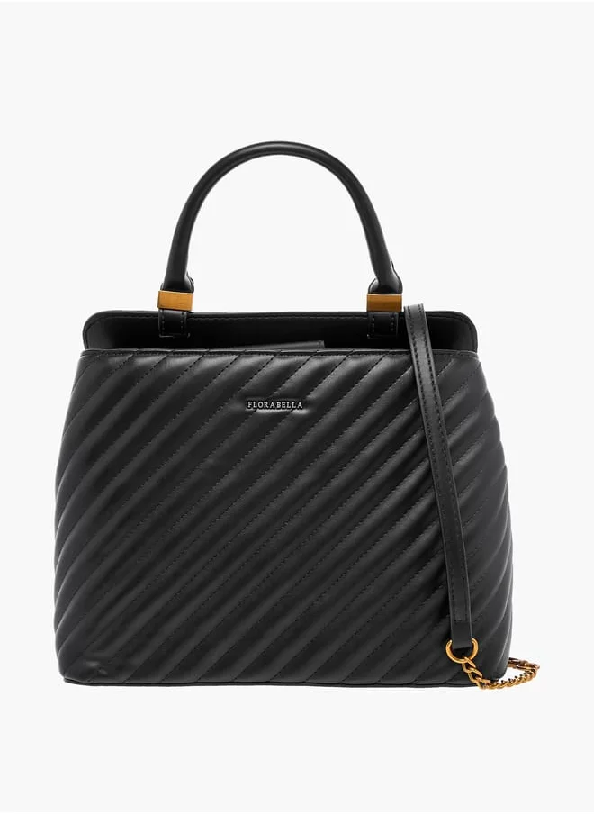 فلورا بيلا من شو إكسبرس Women Quilted Crossbody Bag with Detachable Strap and Zip Closure