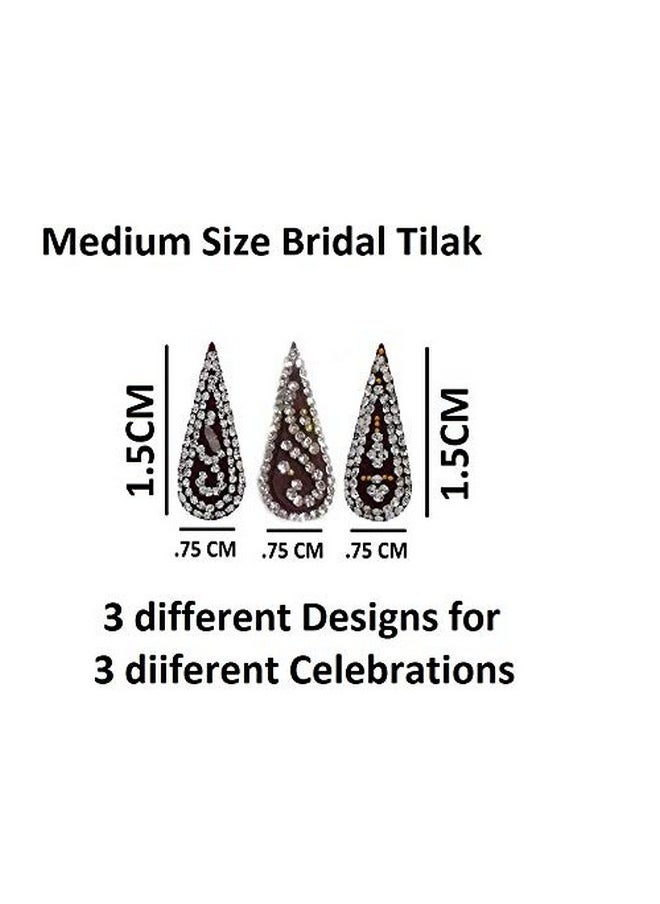 VAMA Fashions Fancy Bridal Bindi For Ladies Forehead Sticker For Women  - Image 2