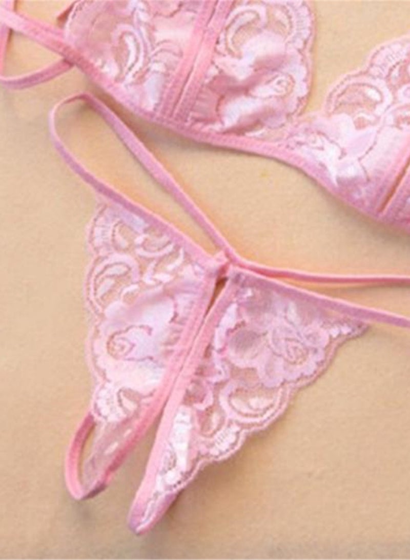 2pcs lace underwear set thong two piece underwear set - Image 3