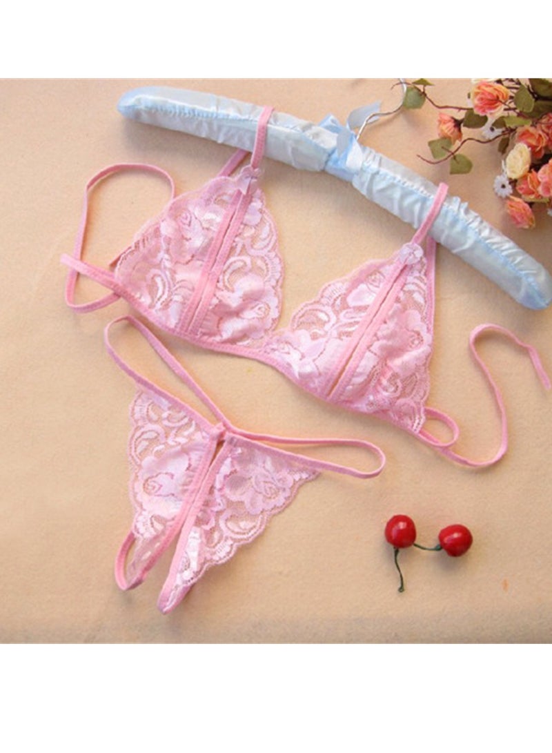 2pcs lace underwear set thong two piece underwear set - Image 2