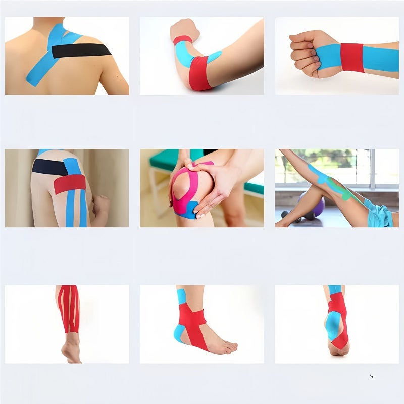 10 Rolls Random Color Muscle Tape Breathable Elastic Self Adhesive for Sports Dance Yoga Swimming - Image 4