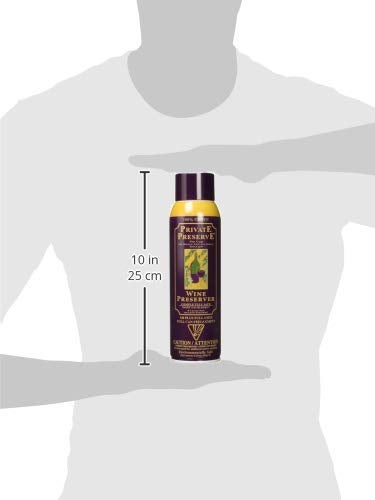 Private Preserve Wine Preservation System | 100% Green Gas Based | Suitable For All Wine, Port, Sake, Cognac, Whiskey, Fine Oil & Vinegar 0.29 Ounce (Pack of 1) - Image 3