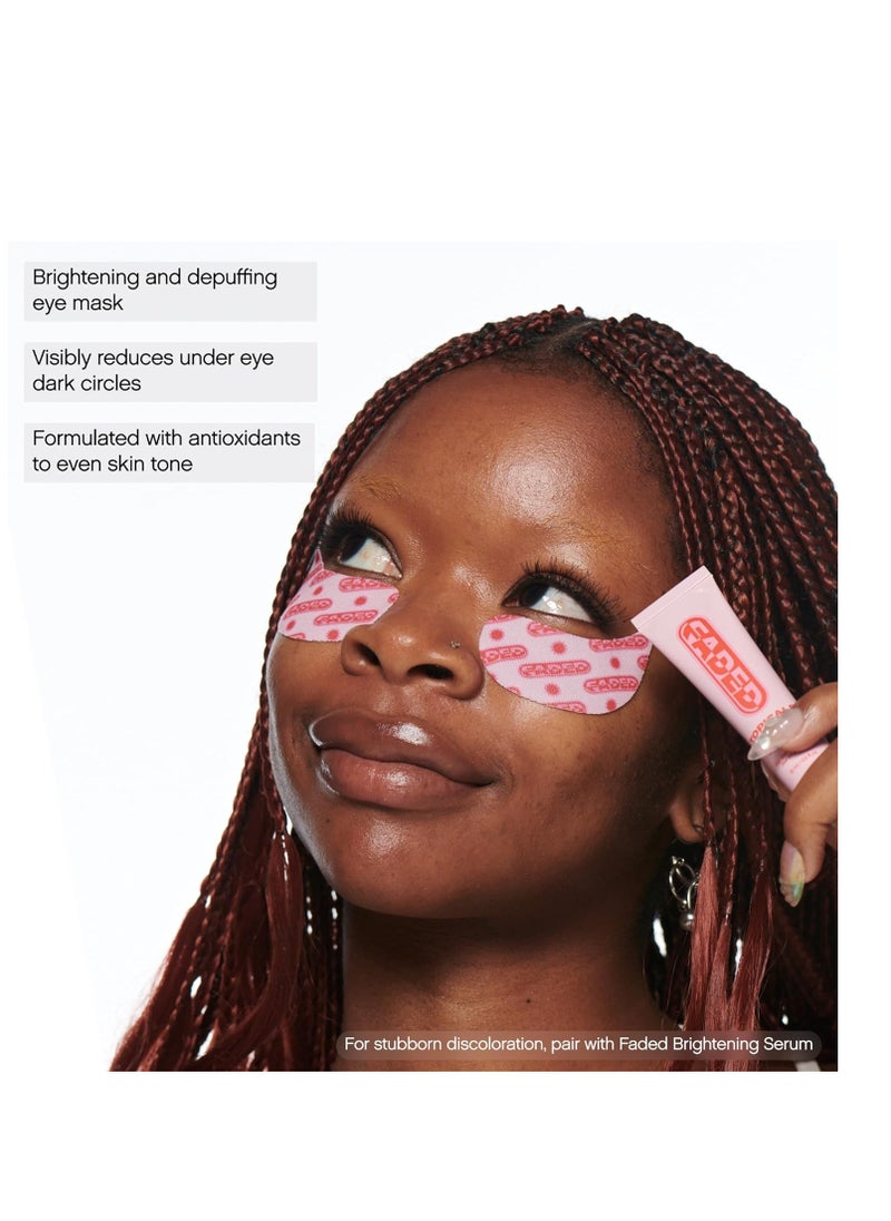 TOPICALS - Topicals Faded Brightening Under Eye Masks | Patches to Depuff, Hydrate, Brighten and Cool | Reduce Dark Circles and Fine Lines | Contains Kojic Acid, Caffeine and Niacinamide (Set of 6) - Packaging may vary - Image 1