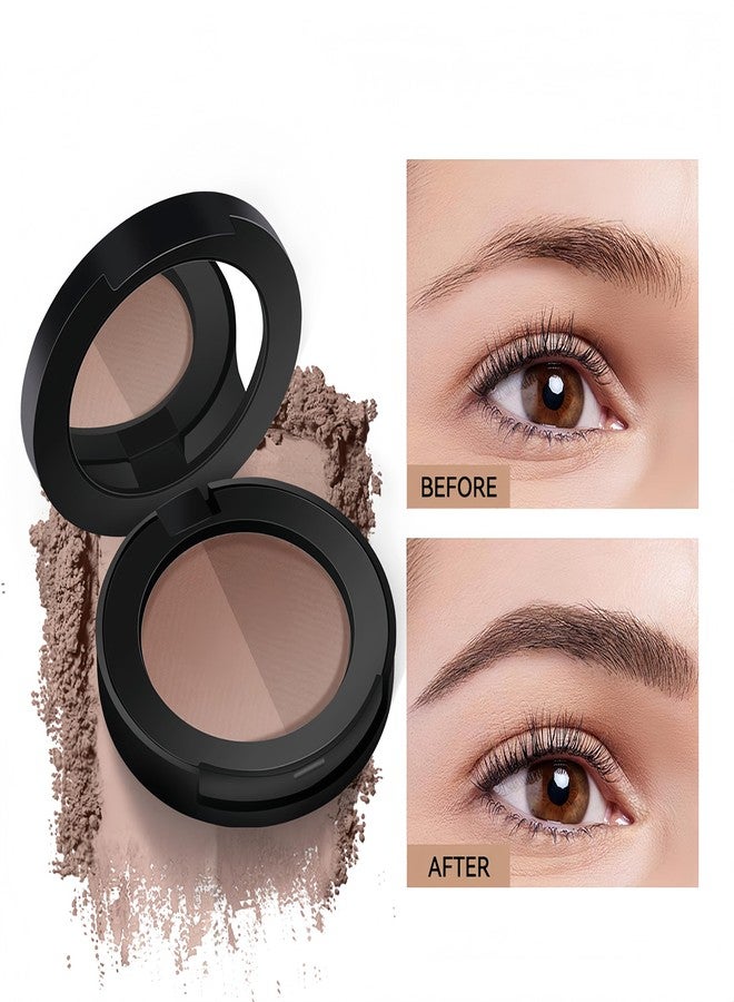 MAEPEOR Brow Powder Duo 6 Colors Natural Smooth Eyebrow Powder Professional Brow Contour Palette for Filler Defined & Sculpt (03 Gentle Taupe) - Image 3