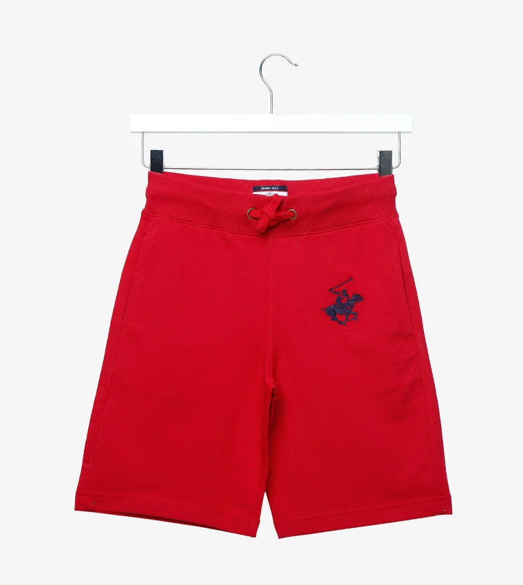 BEVERLY HILLS POLO CLUB Solid Knit Shorts