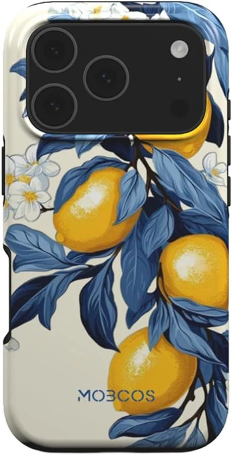 Mobcos Mobcos iPhone 17 Pro Max Lemon Breeze Premium Case Compatible with Hybrid Dual-Layer Hard Shell + Silicone Protection - Scratch-Resistant Shockproof Mobile Cover