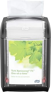Tork Tork XpressnapÃ‚Â® Fit Tabletop Napkin Dispenser Black N14, Dispenser for Restaurants and Small Chains, With Single Use  - Image 1