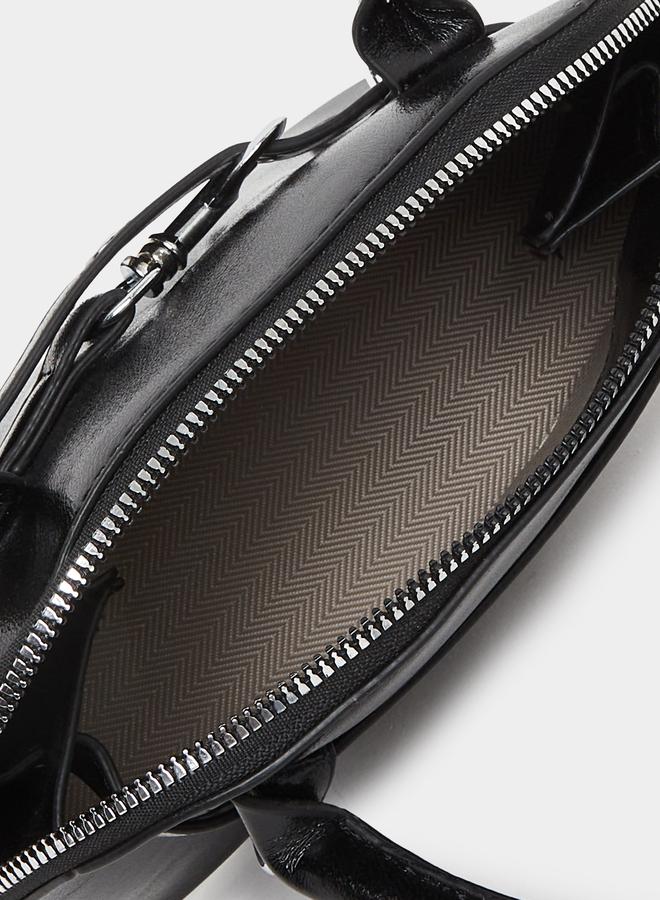 Styli Belted Detail Dual Handle Handbag - Image 4