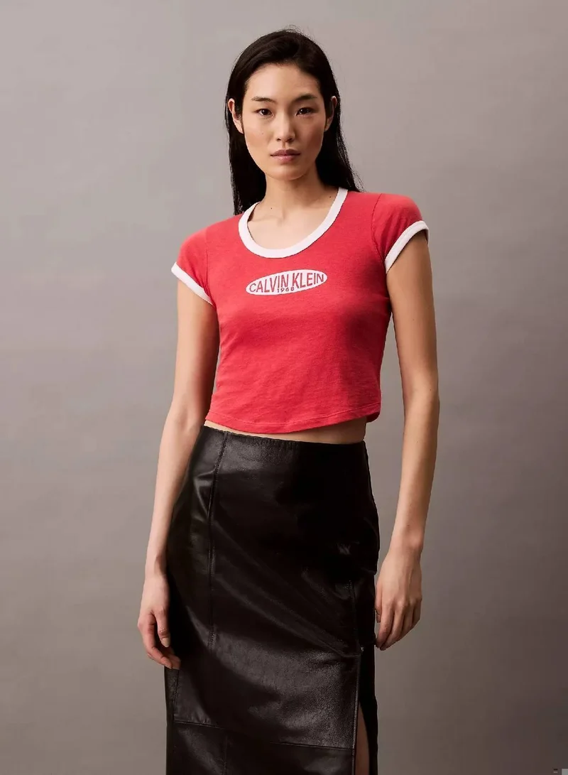 Calvin Klein Logo Graphic Baby Tee