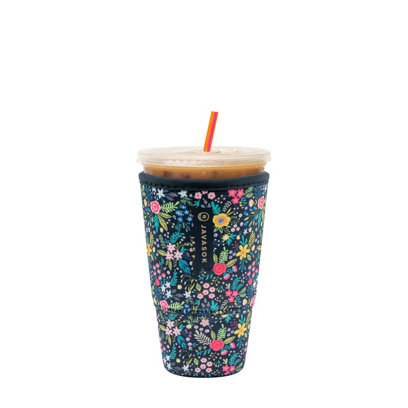 Sok It Java Sok Iced Coffee & Cold Soda Insulated Neoprene Cup Sleeve (English Garden Picnic  XLarge: 38-42oz) - Image 1