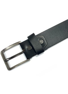 Classic Milano Classic Milano Genuine Leather Belts for men Print Texas PG 40MM Belt men PTX-406 (Black) by Milano Leather  - Image 3
