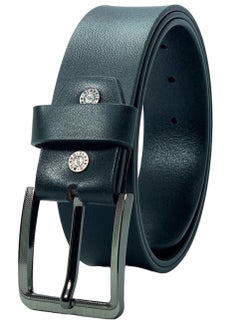 Classic Milano Classic Milano Genuine Leather Belts for men Print Texas PG 40MM Belt men PTX-406 (Black) by Milano Leather  - Image 4
