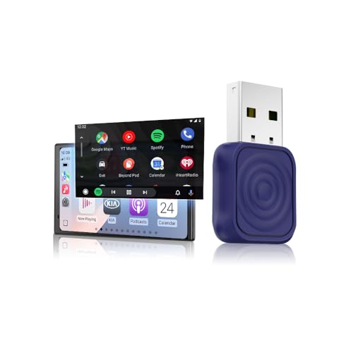 Carlinkit Mini Ultra Wireless CarPlay Android Auto Adapter Plug Play Dongle for iPhone Android Convert Wired to Wireless USBAUSBC Fast Connection Compatible with OEM Wired Cars - Image 1