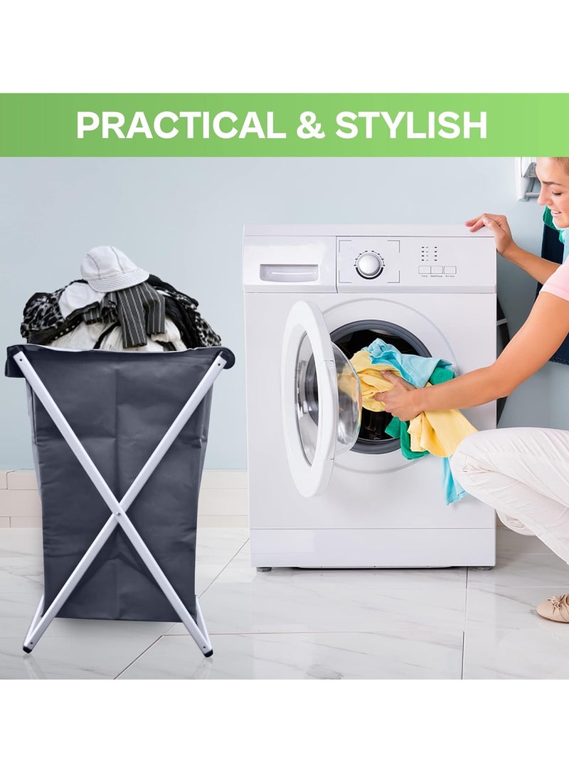 Generic - Laundry Bag - Laundry Basket With Lid Dual Section Laundry Hamper With Handles Anti-mold & Foldable Storage Basket For Laundry Room Organization Toy Storage Blanket Basket - Image 1
