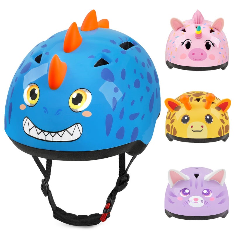 Lemmeko Toddler Bike Helmet, Baby Infant Bike Helmet for Toddlers Age 1-3, Adjustable Toddler Helmets for Scooter Cycling, Cute Kids Bicycle Helmets for Boys Girls - Image 1
