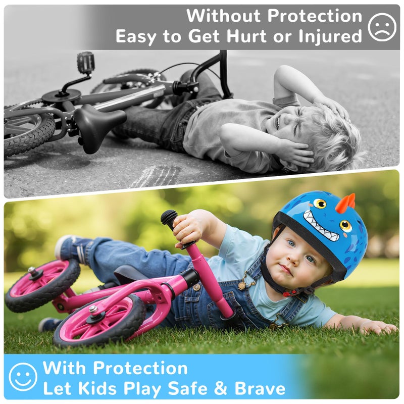 Lemmeko Toddler Bike Helmet, Baby Infant Bike Helmet for Toddlers Age 1-3, Adjustable Toddler Helmets for Scooter Cycling, Cute Kids Bicycle Helmets for Boys Girls - Image 2