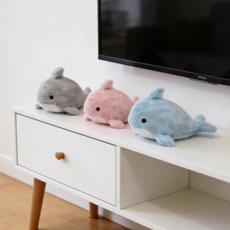 2pcs Random Color Little Dream Whale Plush Doll 23 Cm Cute Pillow Toy - Image 4