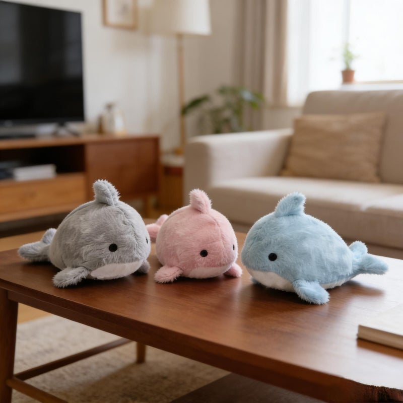 2pcs Random Color Little Dream Whale Plush Doll 23 Cm Cute Pillow Toy - Image 2