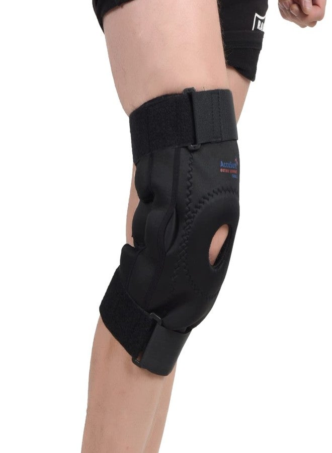 AccuSure Open Patella Knee Cap Support – Universal Fit (S, M, L) | Single Knee Brace for Pain Relief, Injury Recovery & Joint Stability | Adjustable & Breathable Knee Strap for Men & Women - Image 3
