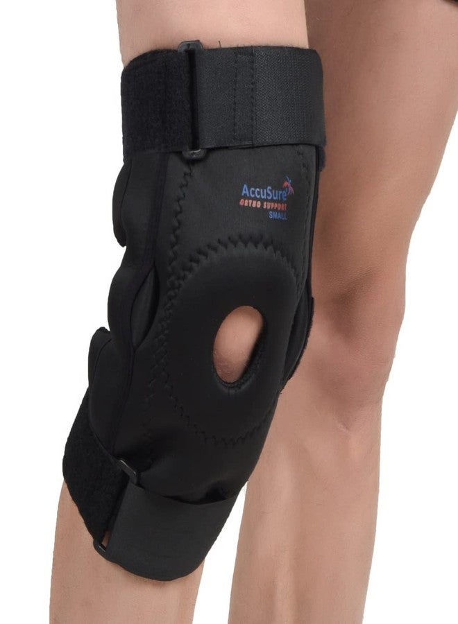 AccuSure Open Patella Knee Cap Support – Universal Fit (S, M, L) | Single Knee Brace for Pain Relief, Injury Recovery & Joint Stability | Adjustable & Breathable Knee Strap for Men & Women - Image 1