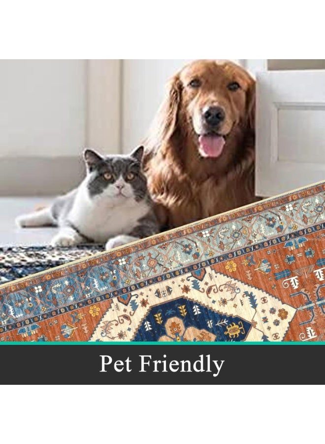 آنا سجادة مدخل طويلة بنمط بوهيمي - 60*160 سم، سجاد يمتص الماء لمنطقة المدخل والحمام - Image 5