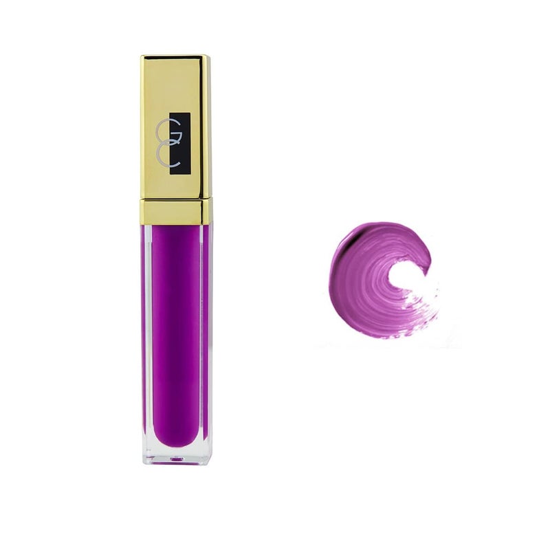 Gerard Cosmetics Gerard Cosmetics Color Your Smile Lip Gloss Wild Orchid Super Pigmented Purple Lip Gloss with LED Light and Mirror Shiny Finish Hydrating Liquid Lip Color Cruelty Free and Made in USA