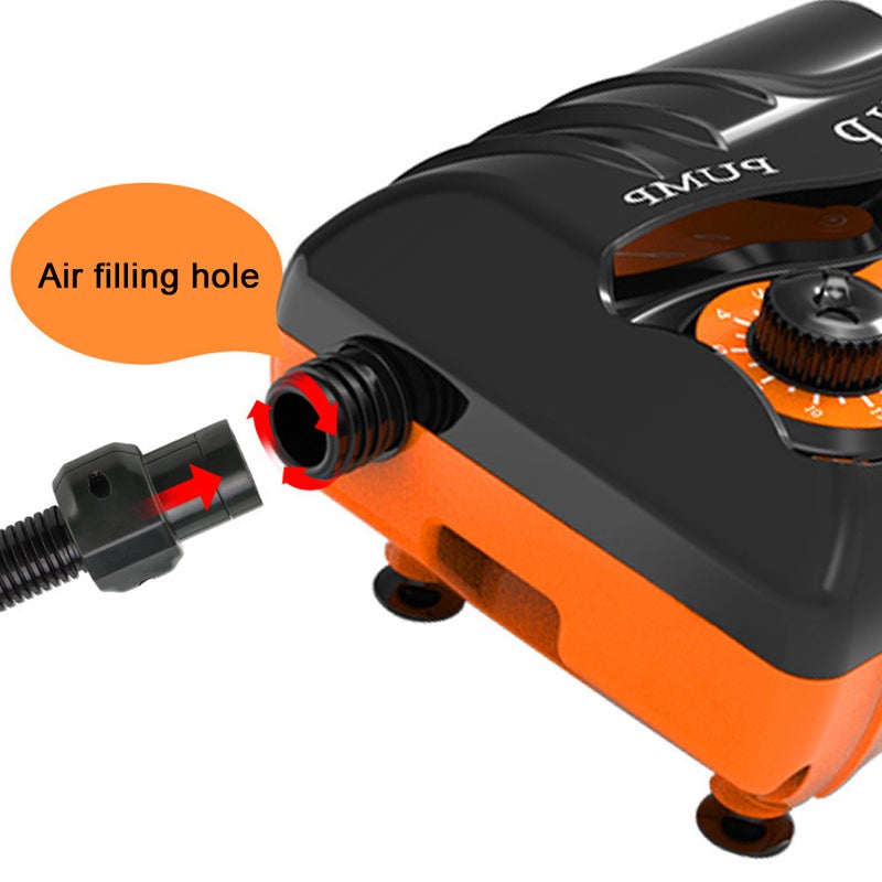 Electric Air Pump 16PSI High Pressure Air Compressor Mini Portable Tire Inflator 110W for Stand Up Paddle Board Inflatable Pool Boat - Image 3