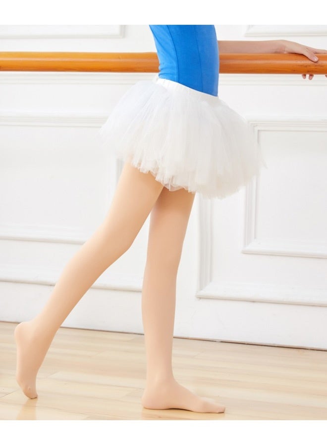2 Pairs Girls Dance Socks,Girls Ballet Tights | Ballet Tights Kids Soft Elasticity Tights Bulk School Uniform Costume With Tights，Child Long Stockings Suitable For Dancing Performing - Image 3